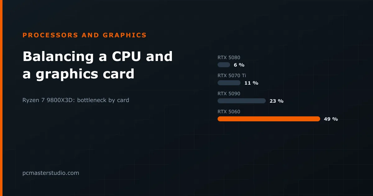 How to balance a processor and a graphics card