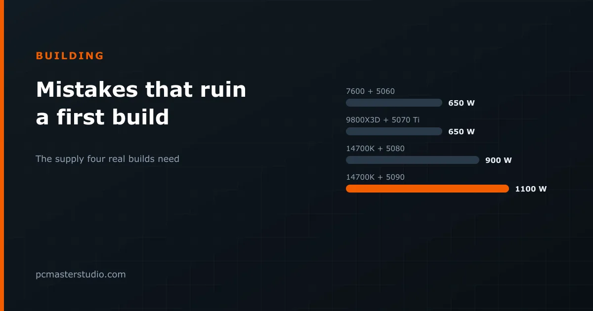 Six Mistakes That Ruin a First Build