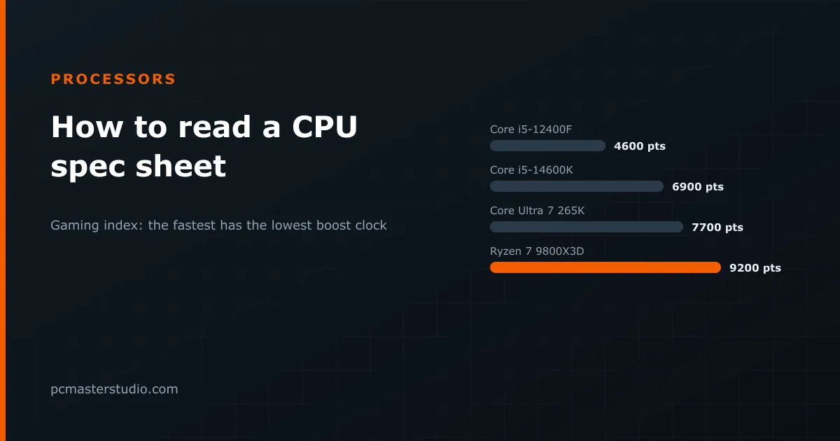 How to read a processor spec sheet, line by line