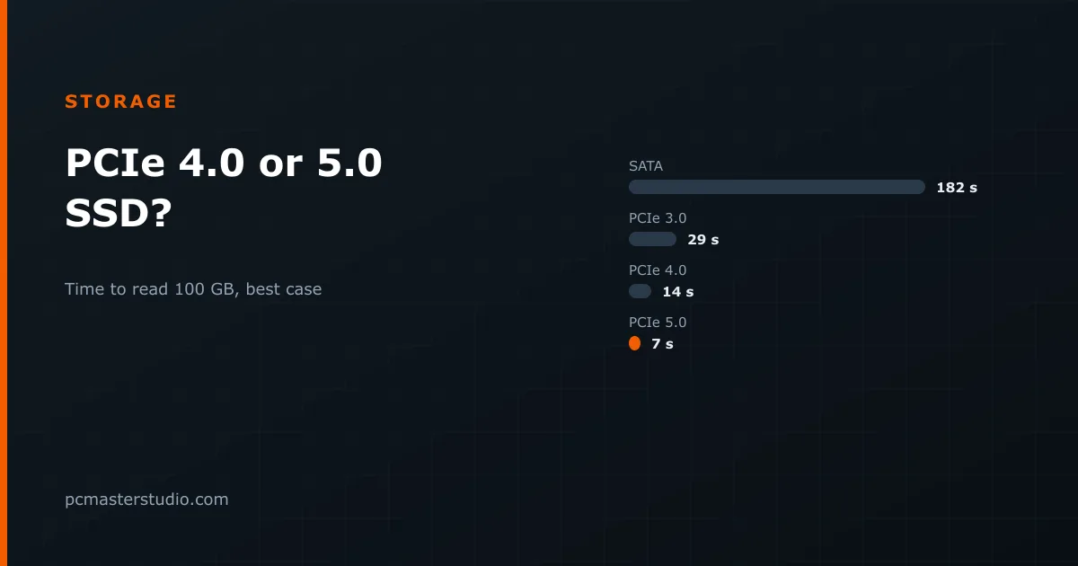 PCIe 4.0 or 5.0 SSD? What games require and where the speed shows